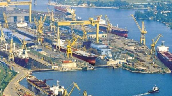 Lansare la apă la Șantierul Naval din Galați. O navă pentru britanici