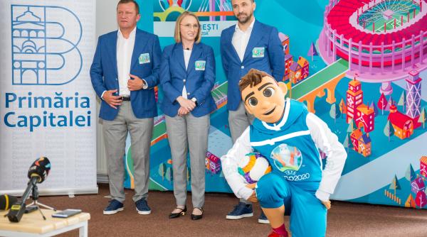 Skillzy, mascota EURO 2020, este la București