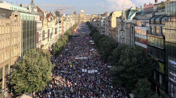 Cel mai mare protest de după Revoluția de Catifea din Cehia