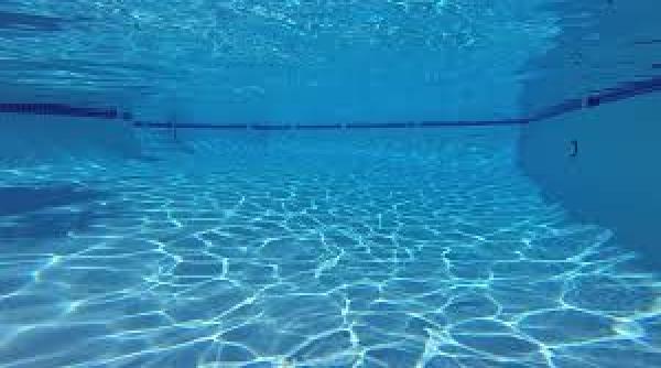 Expoziție subacvatică la piscina unui hotel din România