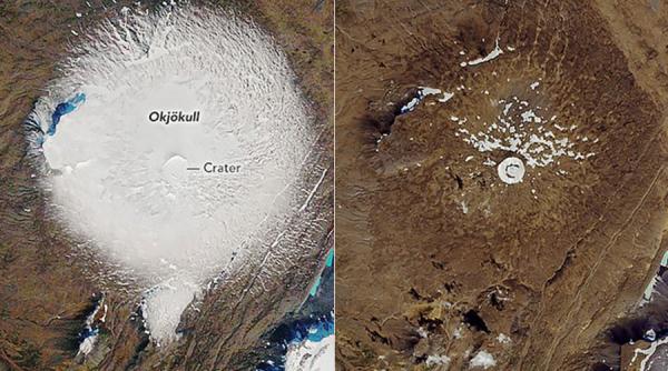 Ceremonie specială pentru declararea oficială a morții unui ghețar din Islanda