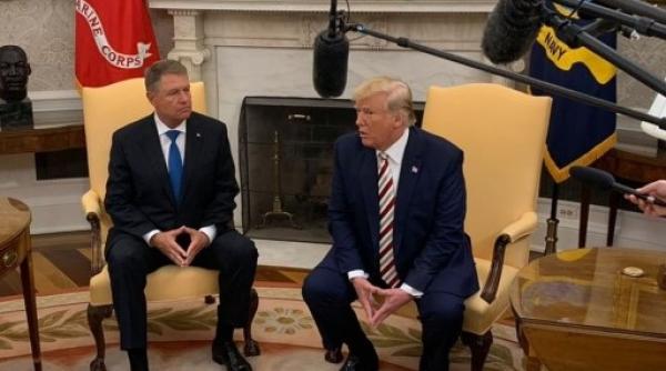 Preşedintele Klaus Iohannis, întâmpinat de Donald Trump la Casa Albă