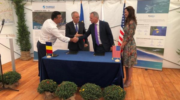 Transgaz şi Black Sea Oil & Gas au semnat pentru preluarea producției de gaze din Marea Neagră