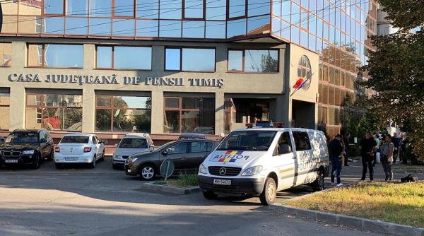  Jaf la Casa de Pensii Timiș. Hoții au plecat cu toți banii