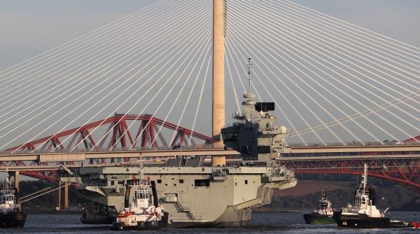 Cea mai mare navă de război a flotei britanice. Cum arată FOTO 