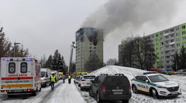 Explozie puternică într-un bloc din Solvacia, sodată cu 5 morți