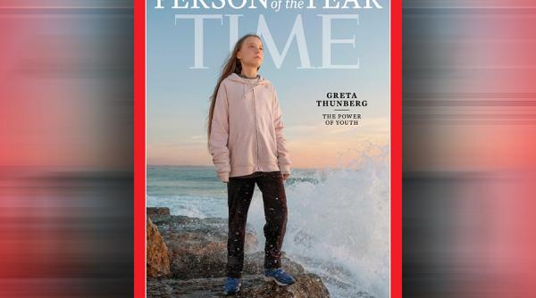 Revista Time o declară pe Greta Thunberg personalitatea anului