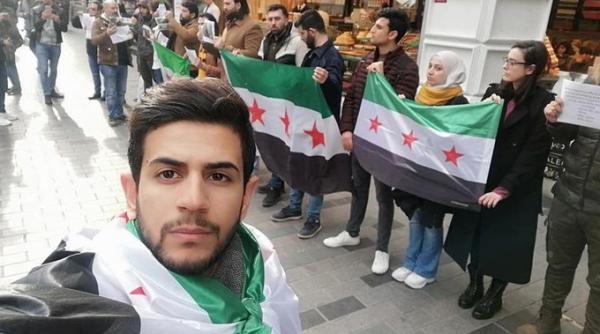 Protest la Istanbul împotriva bombardamentelor din Siria