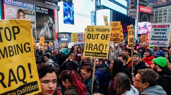 Proteste în SUA împotriva acțiunilor lui Trump în Iran și Irak