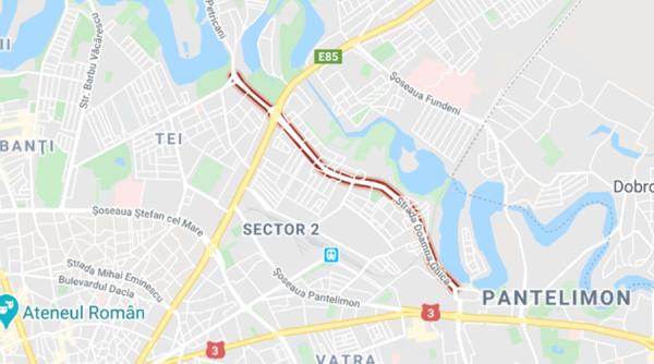 Trafic restricționat pe strada Doamna Ghica din Capitală