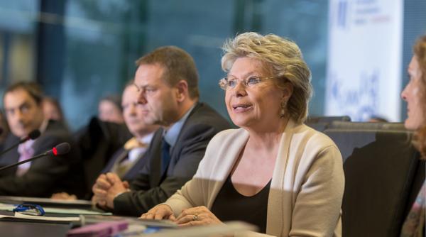 Viviane Reding: Excluderea companiilor pe baza naționalității este riscantă și nu în conformitate cu modul de acțiune european