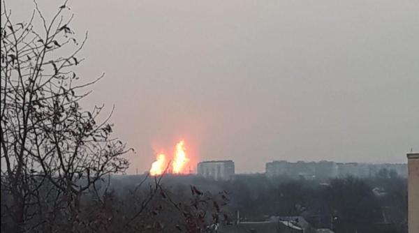 Explozie la conducta principală de gaze din Ucraina. Nu este exclus un act de sabotaj VIDEO