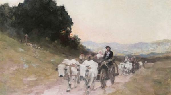 Cu ce sumă se vinde lucrarea ''Care cu boi'', de Grigorescu