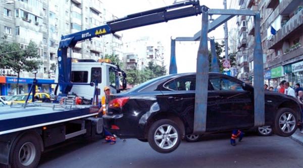Mașinile parcarte ilegal, ridicate în Sectorul 1. Noi reglementări