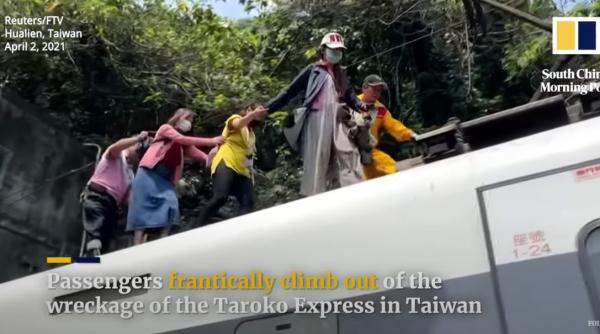 Tragedie feroviară în Taiwan. Ce a cauzat dezastrul. VIDEO