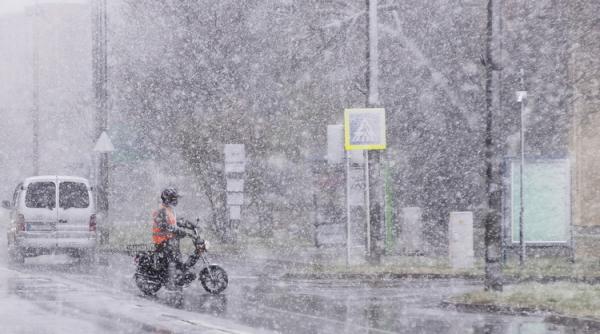 Ninge abundent la granița de vest a României. Iarna s-a întors în Ungaria FOTO + VIDEO