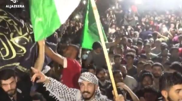 Armistiţiul cu Israelul, sărbătorit în stradă de palestinieni. (VIDEO)
