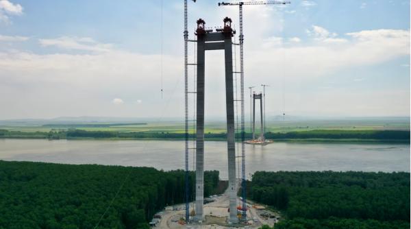 Podul de la Brăila. Ministrul transporturilor anunță când va fi dat în folosință