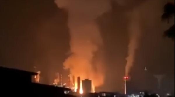 EXPLOZIE PUTERNICĂ urmată de INCENDIU la Combinatul Chimic Azomureș