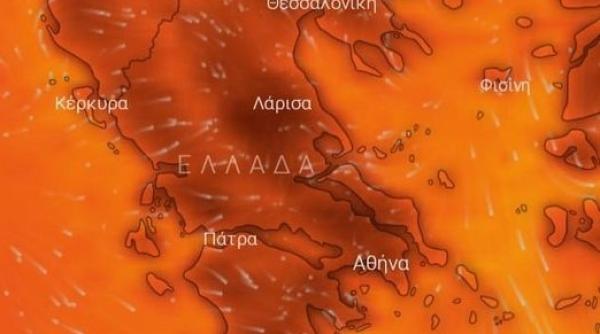 Călduri ISTORICE, de 46 de grade, în Grecia. Codul ROȘU a fost PRELUNGIT