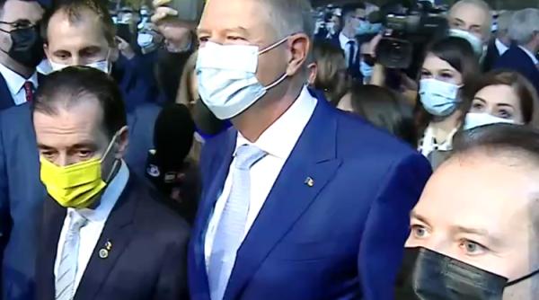 Iohannis a ajuns la Congresul Partidului Naţional Liberal
