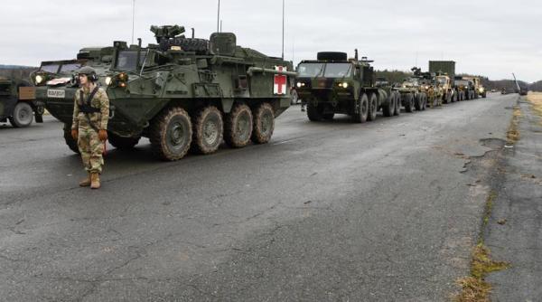 UPDATE: Jens Stoltenberg vine în România. Au venit americanii! Vehiculele militare ale SUA ajung la Bucureşti