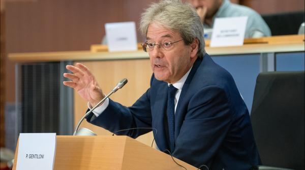 Paolo Gentiloni, întâlnire cu Mugur Isărescu