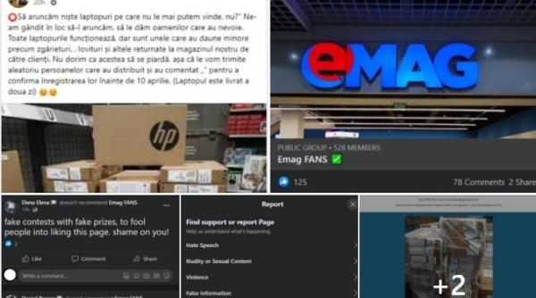 Înşelătorie folosind imaginea eMAG. DNSC: Cum vă daţi seama că sunteţi păcăliţi