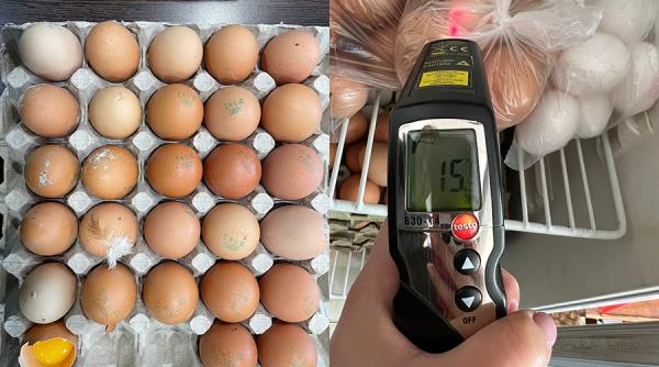 Nereguli GRAVE la comercianții de ouă. Amenzi de peste 380.000 de lei