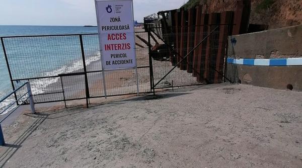 Faleza din Costineşti se prăbuşeşte. Ce anunţă Apele Române