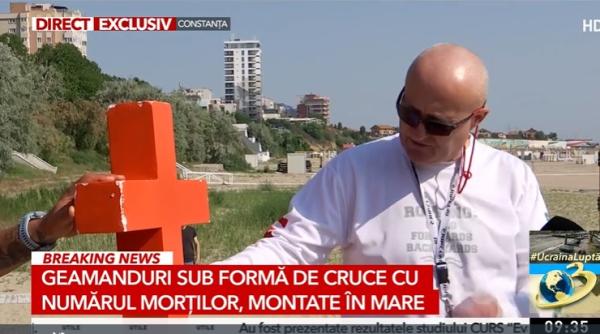 Cruci plutitoare montate pe litoral. Geamandurile care i-au speriat pe turişti