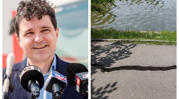 Nicuşor Dan spune că nu sunt bani pentru repararea aleilor din Herăstrău care se prăbuşesc în lac. Poate anul viitor...