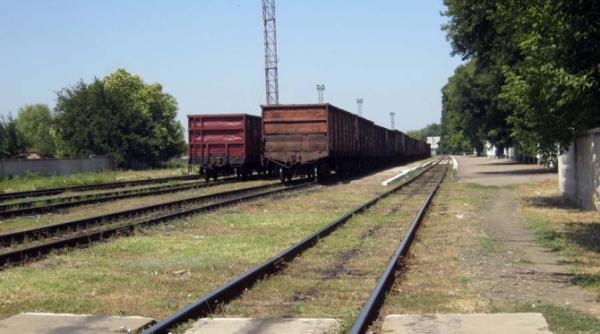 Calea ferată cu ecartament larg din portul Galați, repusă în funcție