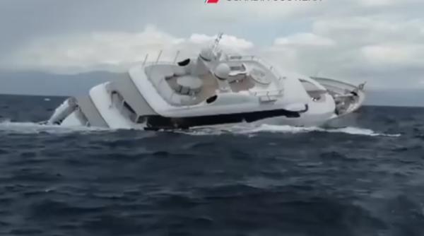 Un echipaj românesc a salvat ocupanții iahtului de lux scufundat în Mediterana VIDEO 