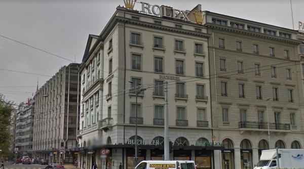 Reclama luminoasă a Rolex din Geneva se scufundă în întuneric