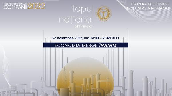 CCIR: Topul Național al Firmelor 2022. CCIR premiază cele mai performante companii din România