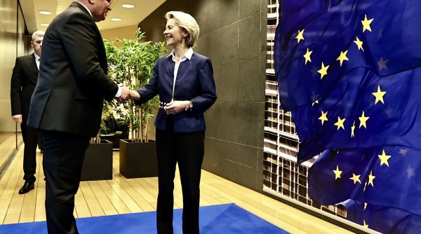 Subiectul sensibil al pensiilor, discutat de Ciucă cu Ursula Von der Leyen