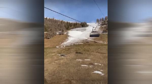 Sezonul de schi din Europa e compromis. Vremea caldă lovește în turismul de iarnă VIDEO