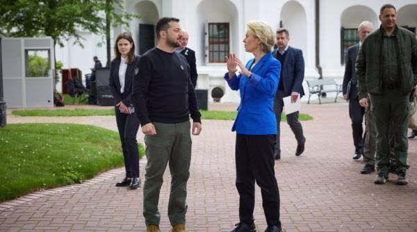 Zelenski, către von der Leyen: Restricțiile UE privind cerealele sunt "complet inacceptabile”