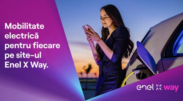 Enel X Way România lansează website-ul dedicat celor care folosesc serviciile de mobilitate electrică ale companiei
