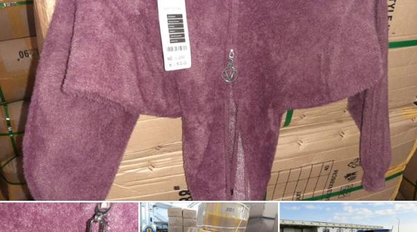 Haine şi trotinete contrafăcute, în valoare de milioane de lei, descoperite la vamă