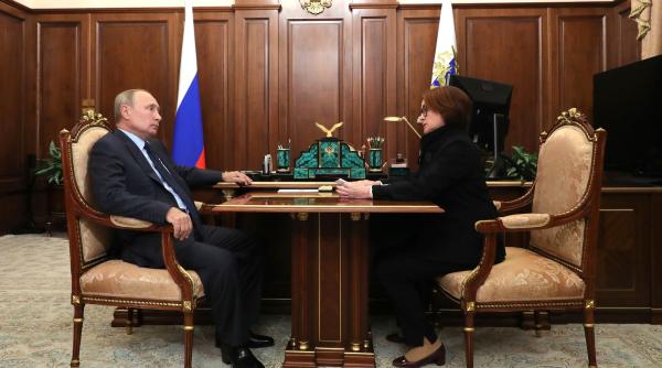 Reproșuri dinspre Kremlin către Elvira Nabiullina, guvernatorul Băncii Centrale a Rusiei