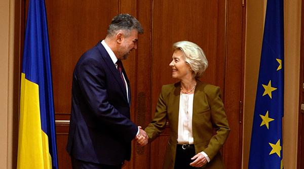Ciolacu, discuţii cu Ursula von der Leyen. Temele, PNRR, Marea Neagră, Schengen