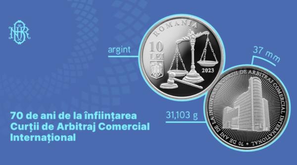 BNR va lansa o monedă de argint cu tema ”70 ani de la înființarea Curții de Arbitraj Comercial Internațional”