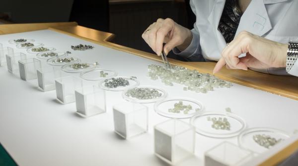 Cel mai mare producător de diamante din Rusia a oprit vânzările