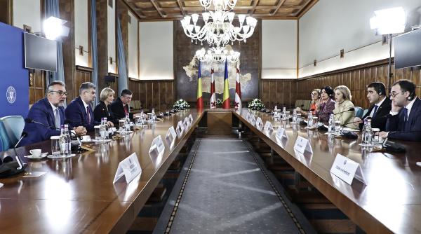 Premierul Ciolacu, discuţii cu președintele Parlamentului Georgiei, Shalva Papuashvili, despre proiectele comune din domeniul energiei