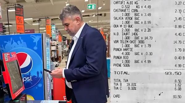 Cumpărături făcute ”cu pipeta” de Ciolacu. Ce am găsit pe bonul premierului