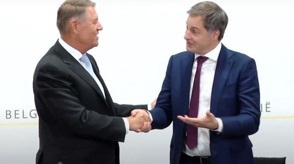 Klaus Iohannis anunţă semnarea unui memorandum între România şi Belgia în domeniul energiei nucleare