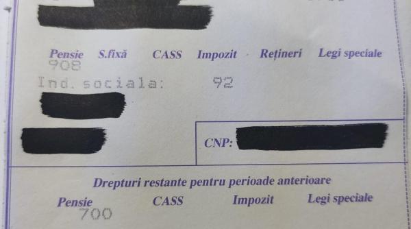 CNPP, informaţiile zilei despre valoarea pensiilor pentru limită de vârstă, anticipată şi de invaliditate