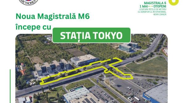 A fost semnată autorizația de construire pentru Magistrala 6 de metrou 1 Mai – Otopeni, lotul 1 Mai – Tokyo